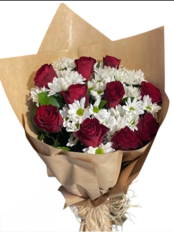  Erzurum Çiçek Siparişi - Gül ve Papatya 