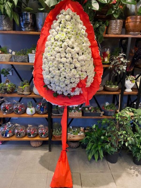 Erzurum Çiçekçi - Beyaz Çiçekli