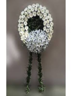  Erzurum Çiçek Gönder - Beyazlı Cenaze Celengi
