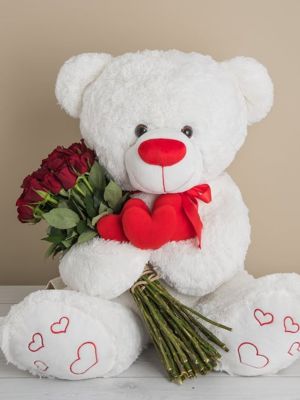  Erzurum Çiçek Siparişi - Ayıcıklı Gül